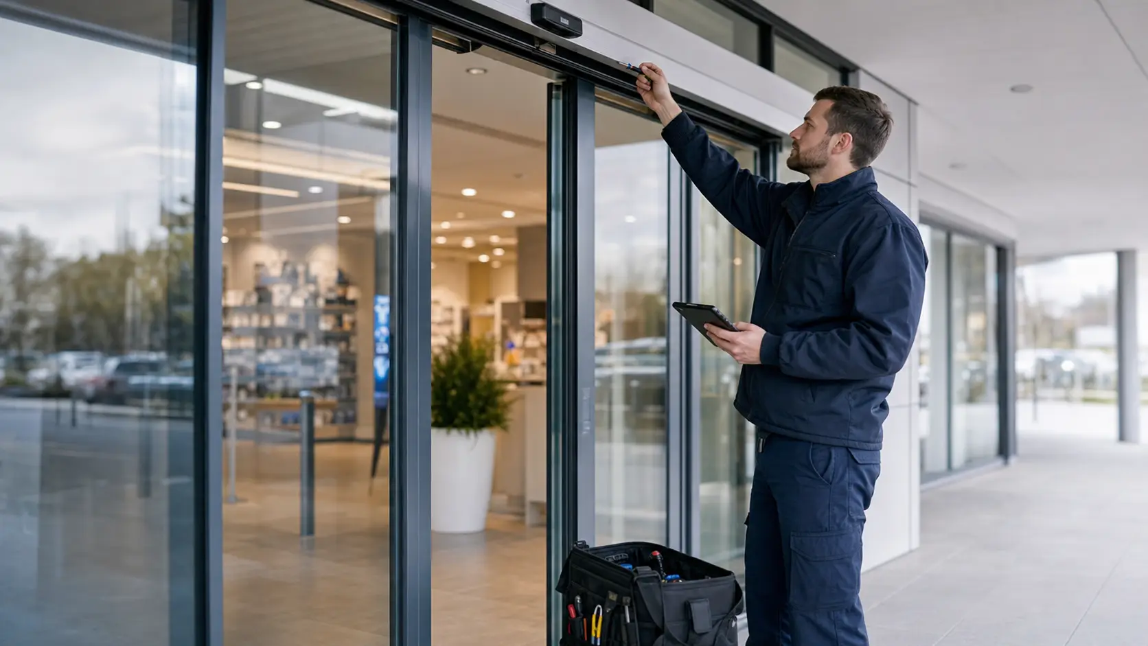Automatic door repairs for North Wales businesses