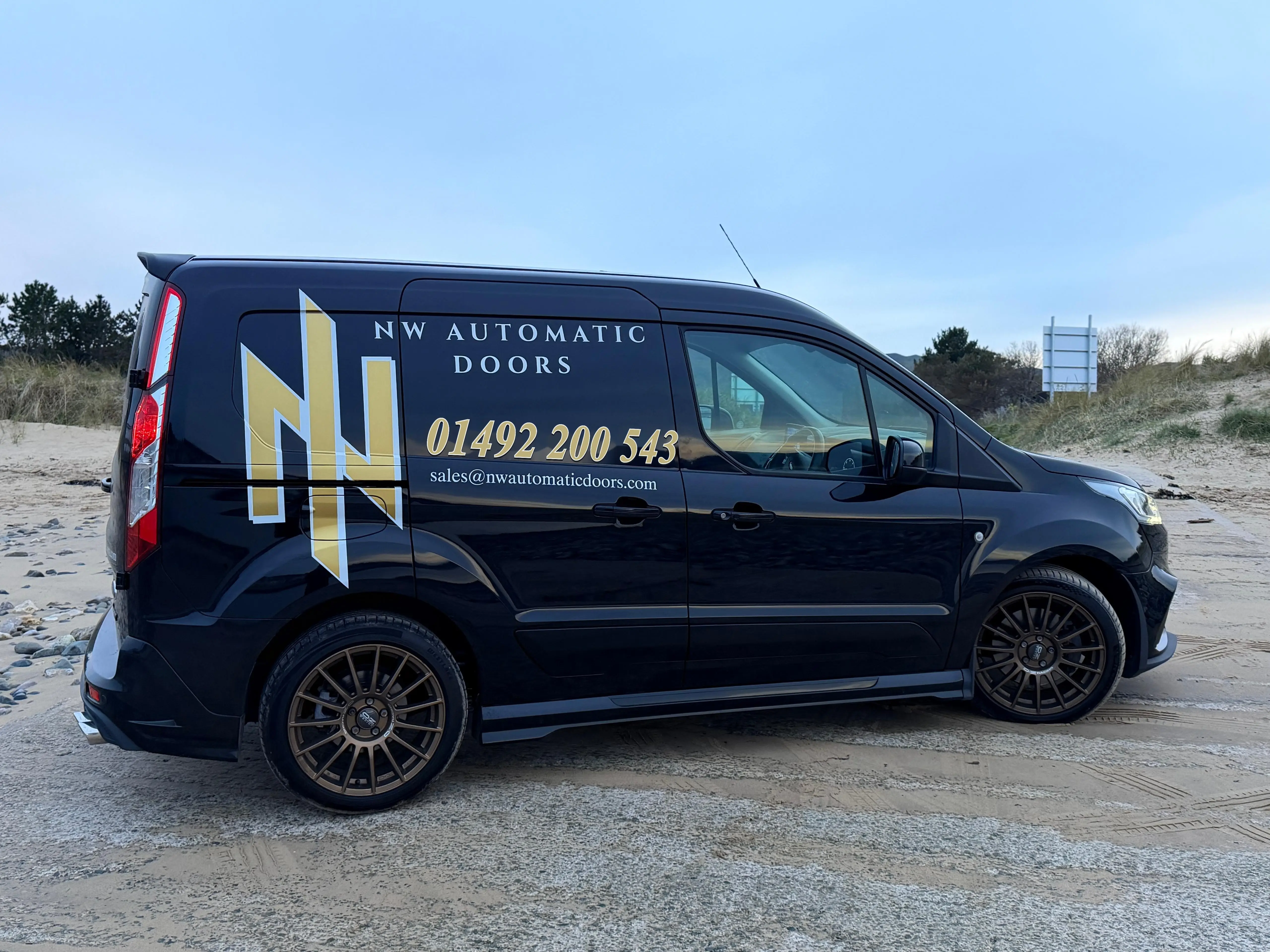 NW Automatic Doors engineer van serving North Wales